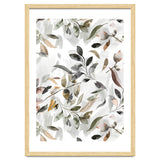 Watercolor Leaves Neutral Gray thumbnail