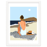 No Posting, No Liking, Just Living, Solitude Solo Woman Travel, Boss Lady Beach Ocean Sea, Summer Tan Bohemian thumbnail