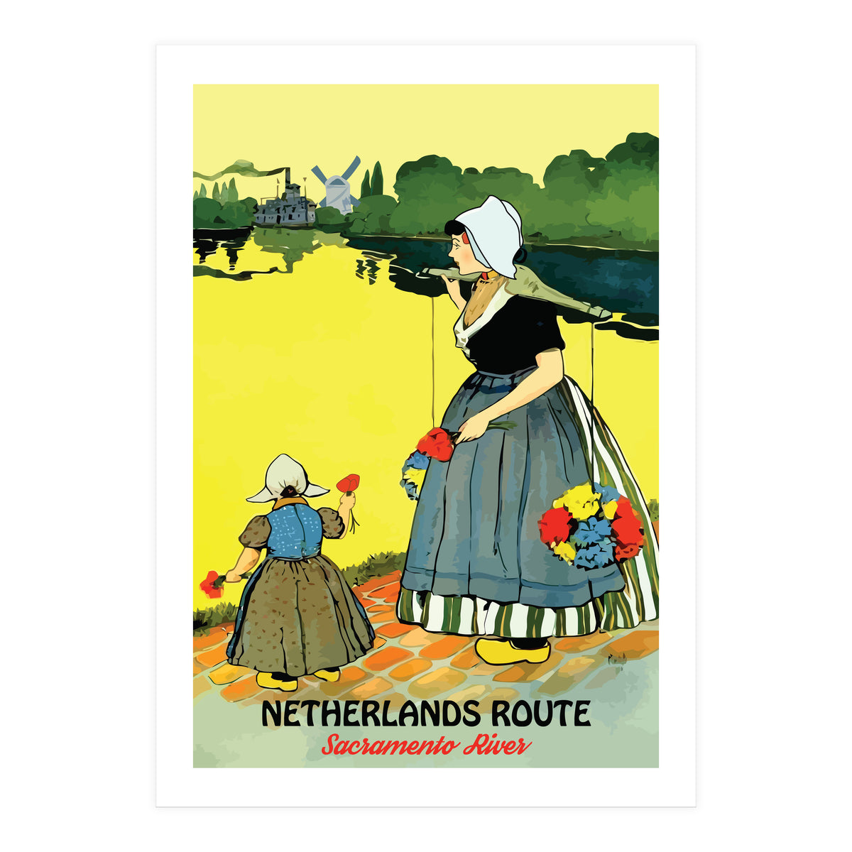 Netherlands, Sacramento River (Print Only)