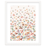 Watercolor Spring Butterflies Apricot thumbnail