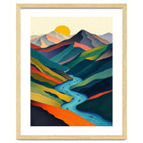 Minimalist Mountain River Landscape thumbnail