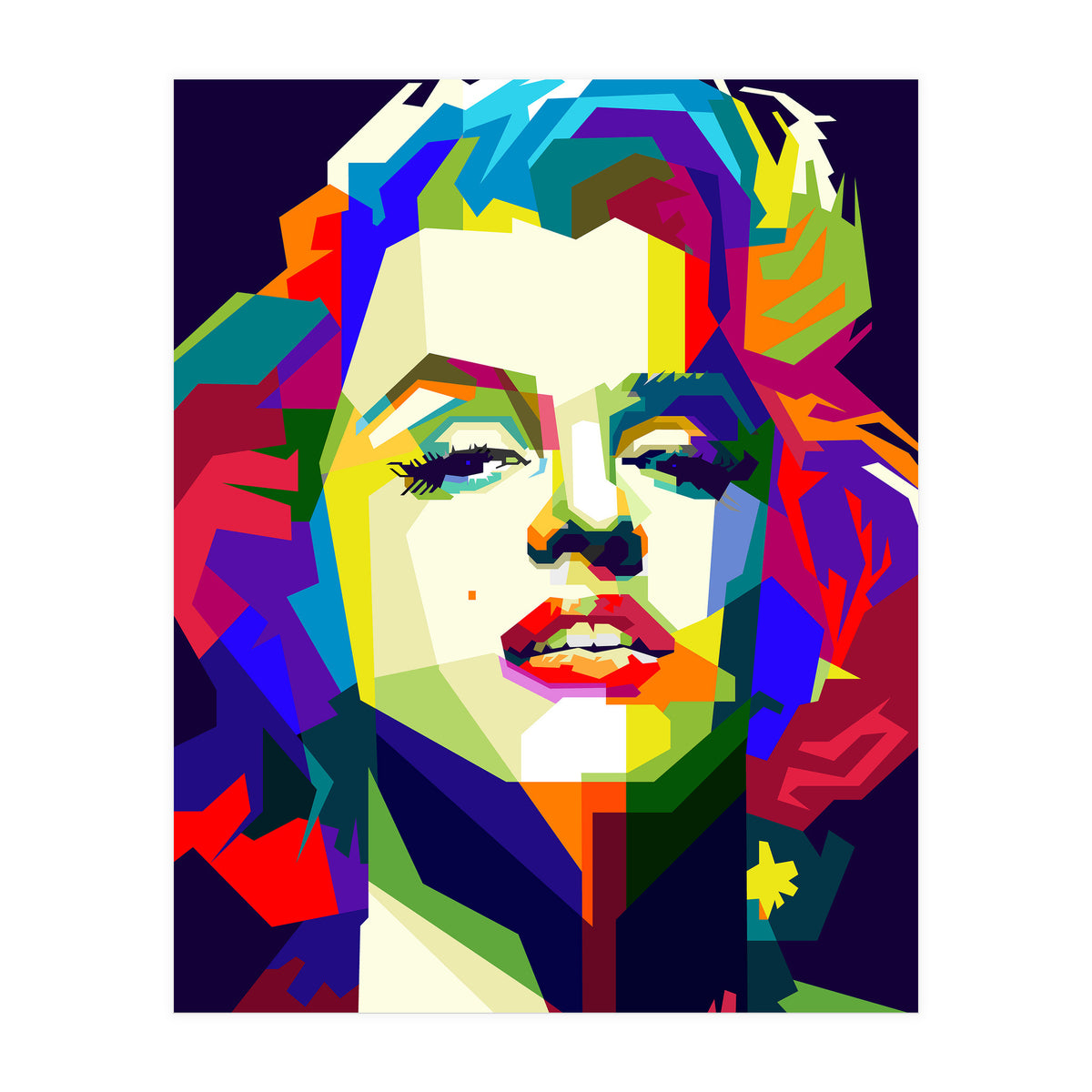 Marilyn Monroe Hollywood Icon Pop Art WPAP (Print Only)