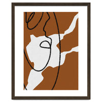 Abstract Brown and Black Lines