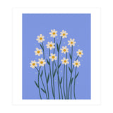 Simple Daisies - periwinkle (Print Only) thumbnail