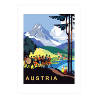 Austria, Music Orchestra on Picnic (Print Only)