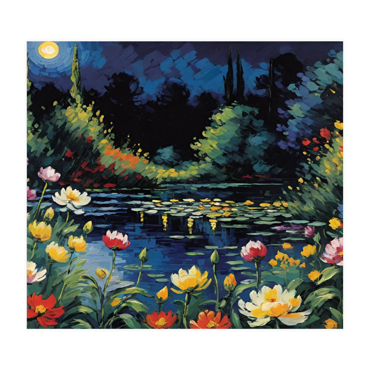 Moon Unique Flower (Print Only)