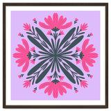 Magenta mandala flowers thumbnail