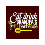 Eat Drink Grandpa's Grill Barbecue  (Print Only) thumbnail