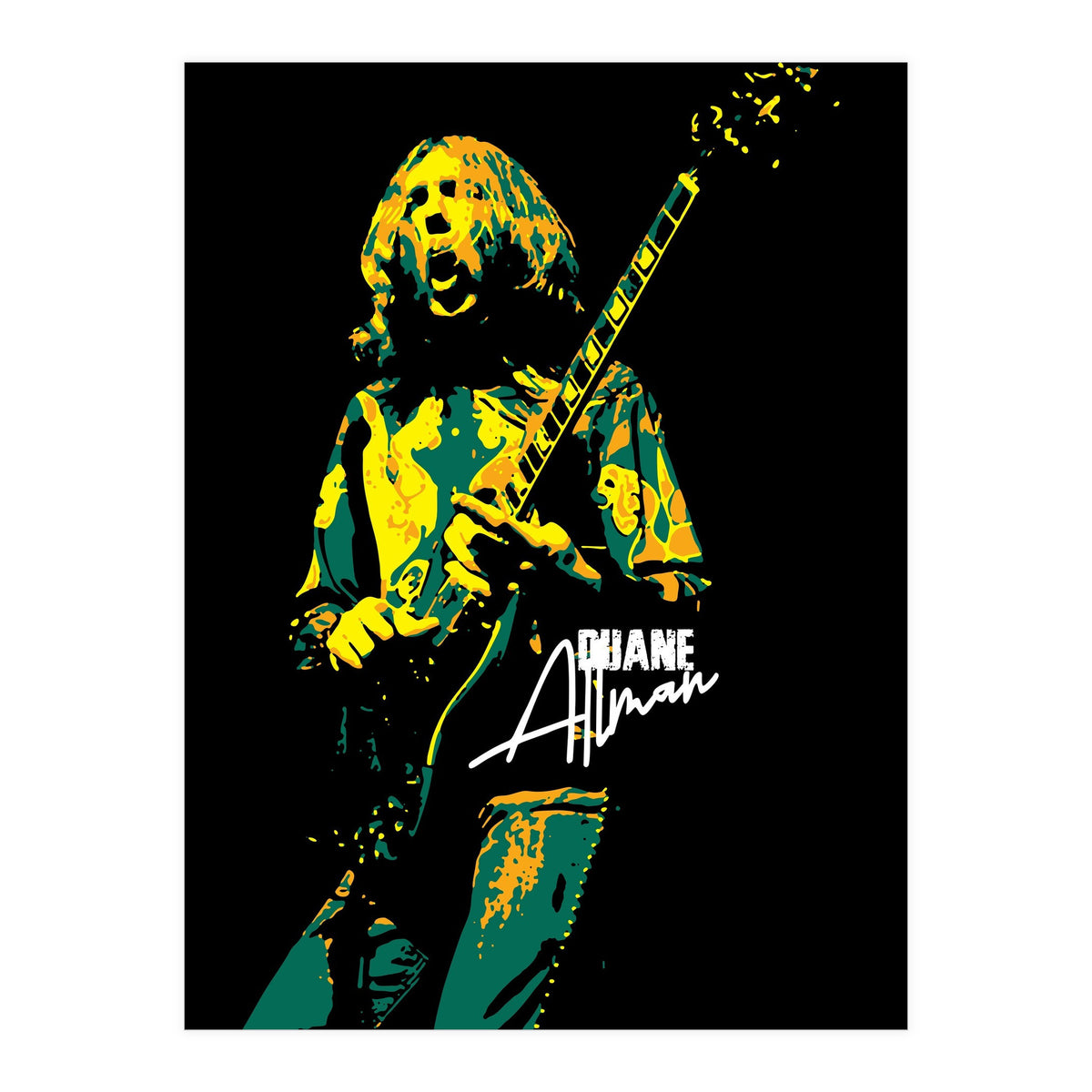 Duane Allman American Rock and Blues Guitarist 2 (Print Only)