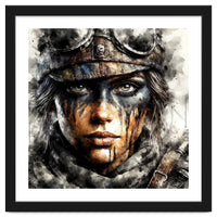 Warrior Woman With Aviator Goggles