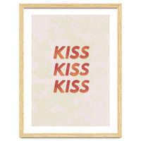 Kiss Kiss Kiss Love Typography