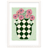 Checkered vase with anemones thumbnail