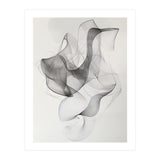 Abstract Black And White Swirling Lines Art (Print Only) thumbnail