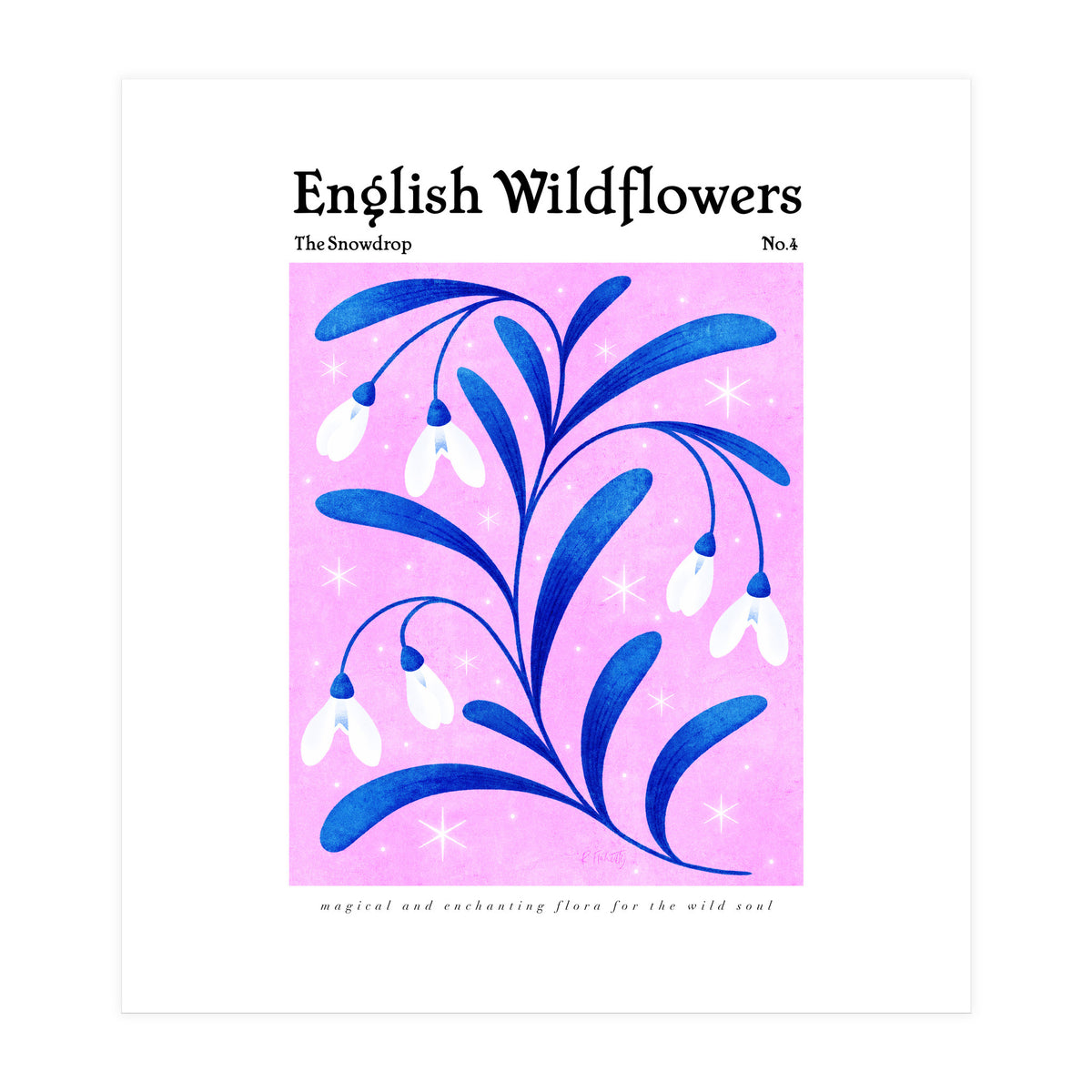 English Wildflowers | Snowdrops (Print Only)