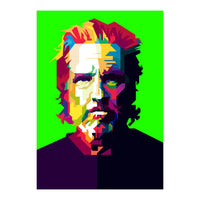 Jeff Bridges Hollywood Actor Pop Art WPAP (Print Only)