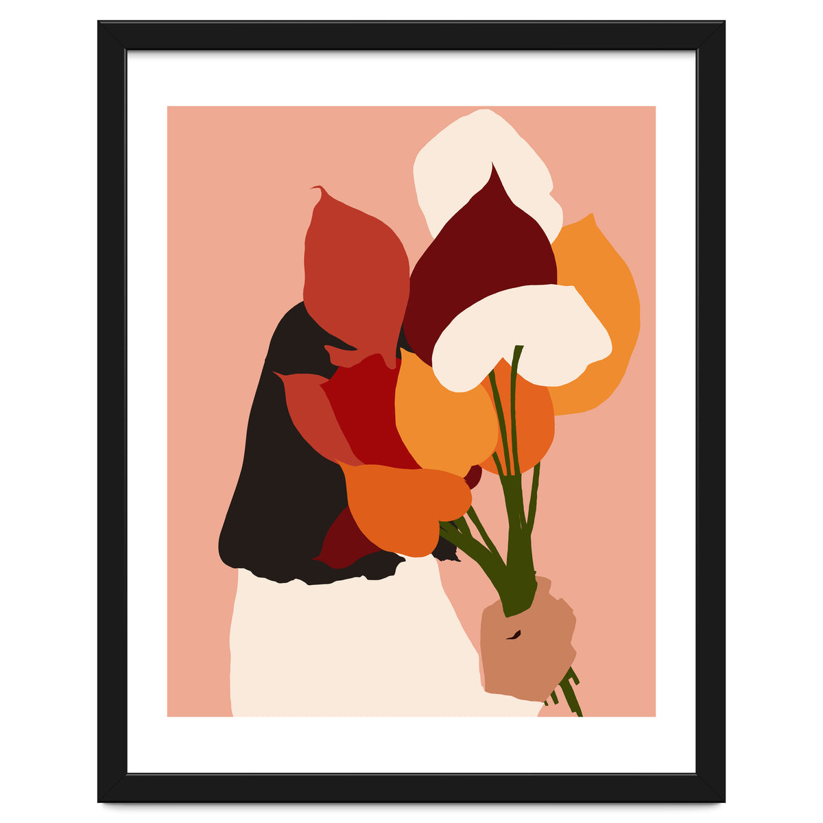 The Comfort Zone, Pastel Bohemian Woman, Floral Self Care Self Love Positivity Growth, Eclectic Boho Concept