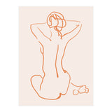 Femina, Abstract Minimal Woman Line Art Sketch, Drawing Feminine Empower Express (Print Only) thumbnail