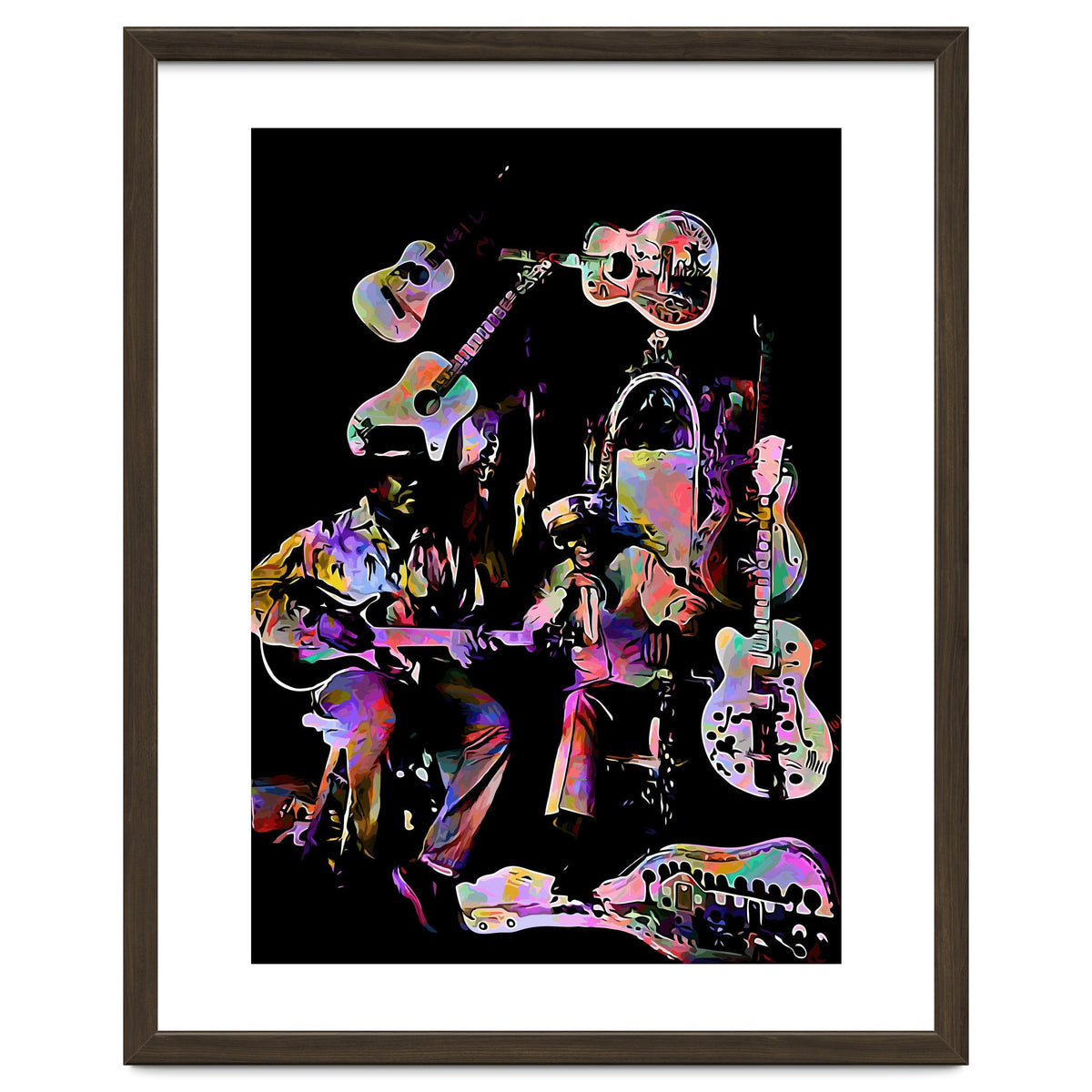 Cool John Ferguson And Captain Luke Blues Musician Legend Colorful