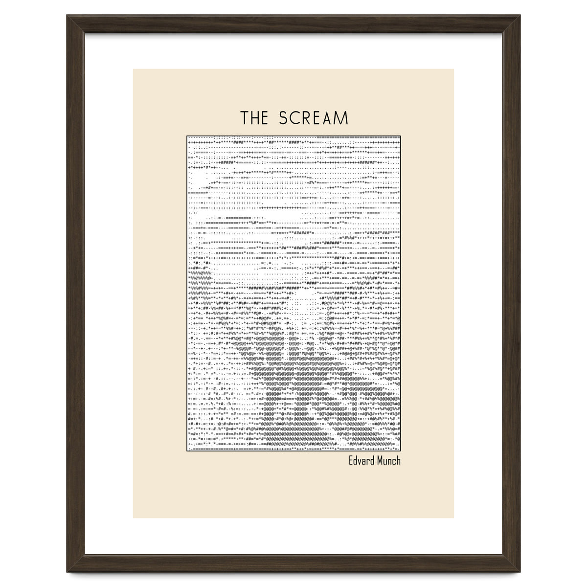 The Scream – Edvard Munch (ascii art)