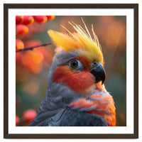 Close Up Portrait Of A Cockatiel Bird
