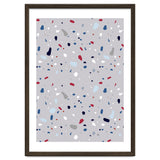 Modern Gray Blue Rounded Terrazzo thumbnail
