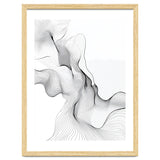 Abstract Black And White Flowing Lines thumbnail