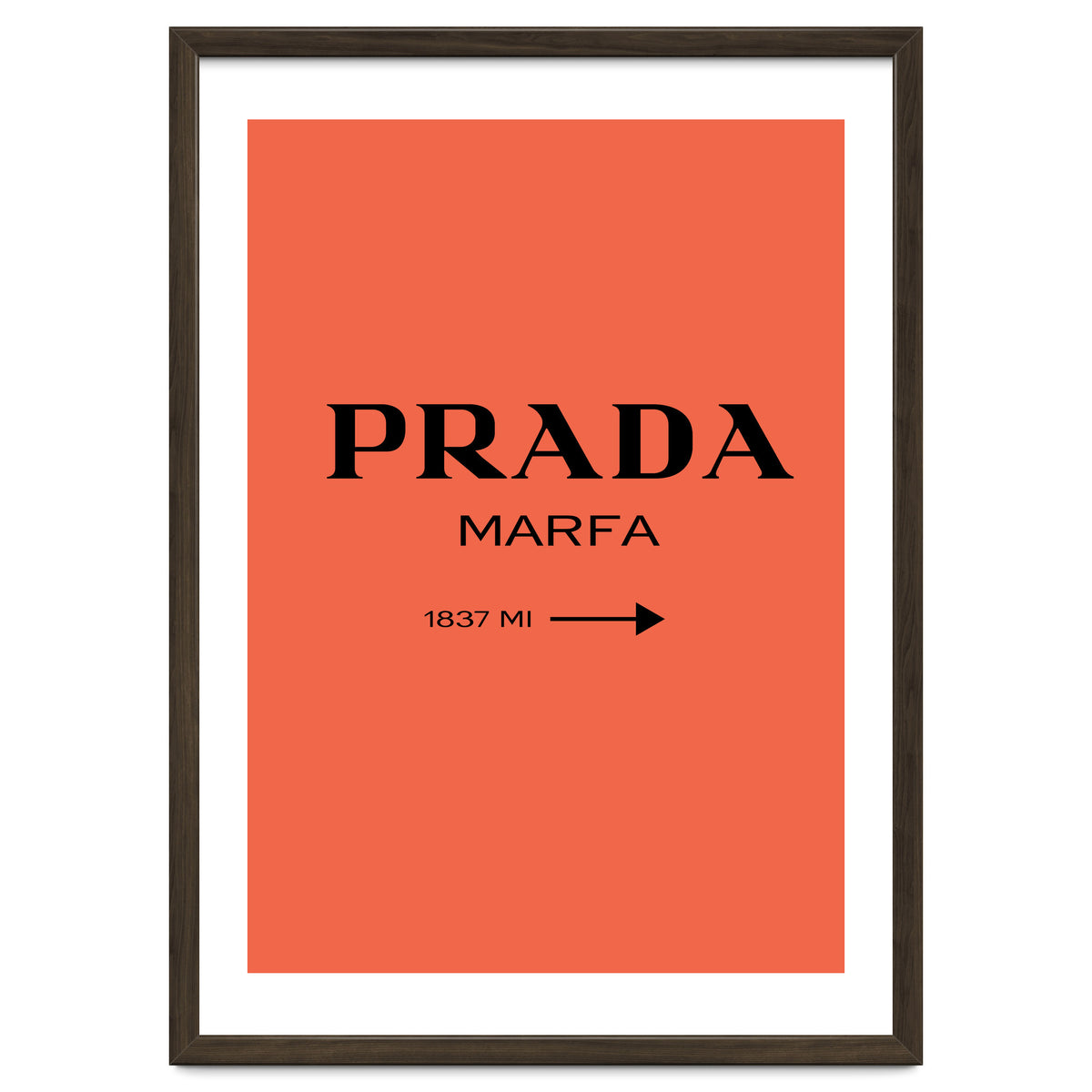Prada Marfa, Fashion Sign Poster, Chic Decor,