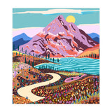 Alice In Wonder Valley, Nature Landscape Floral Positivity Meadow, Mountains Travel Pastel Bohemian Eclectic Spring, River Hope Vintage Good Vibes (Print Only) thumbnail