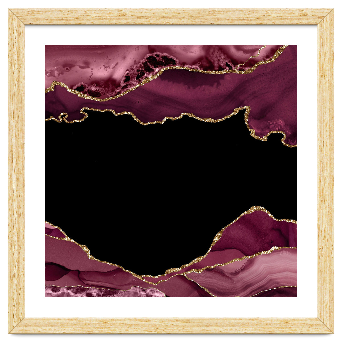 Burgundy & Gold Agate Texture 18