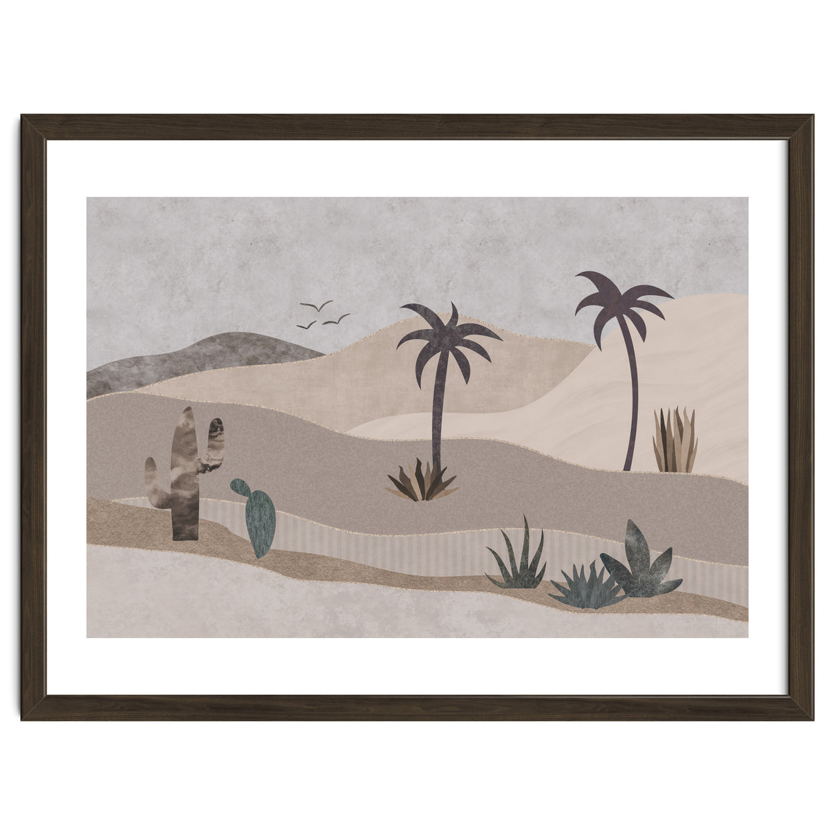 Abstract Landscape Calm Oasis