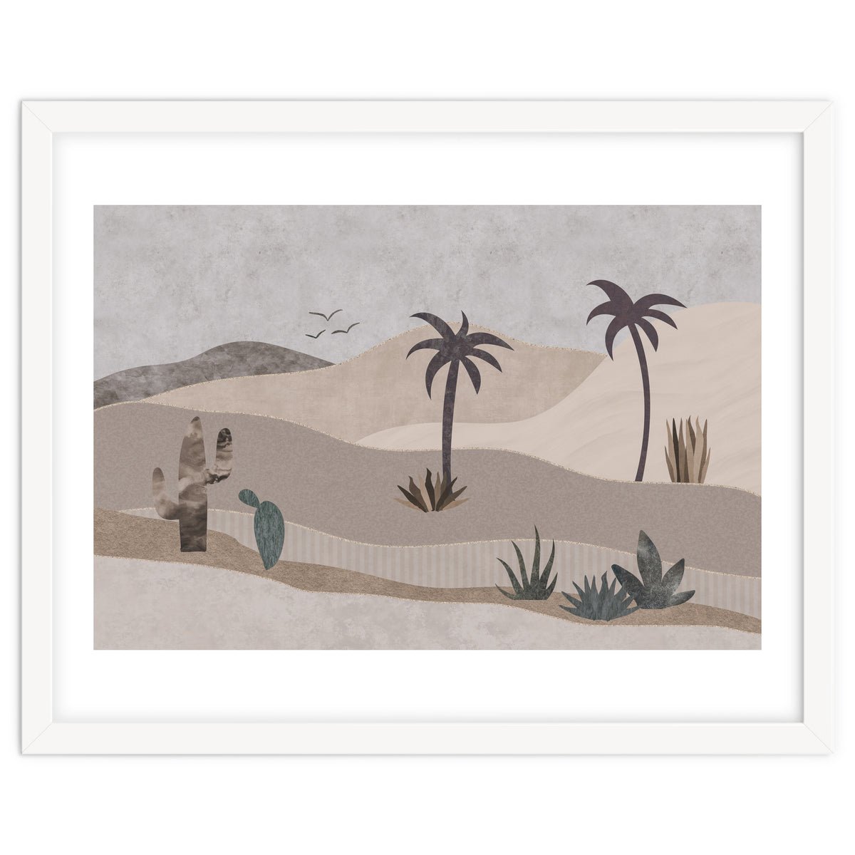 Abstract Landscape Calm Oasis