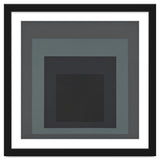 JOSEF ALBERS - HOMAGE TO THE SQUARE BLACK GREY thumbnail