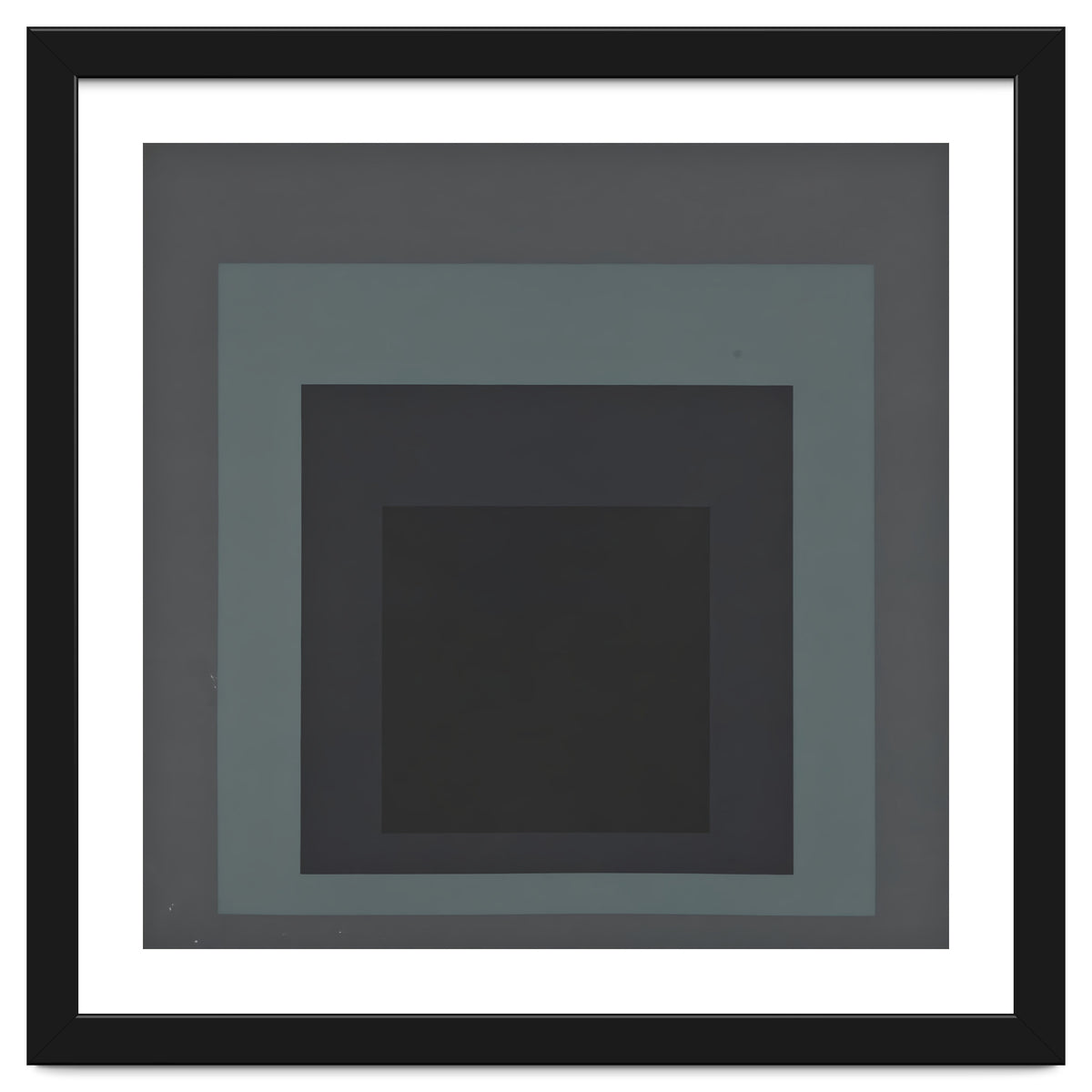 JOSEF ALBERS - HOMAGE TO THE SQUARE BLACK GREY