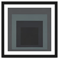 JOSEF ALBERS - HOMAGE TO THE SQUARE BLACK GREY