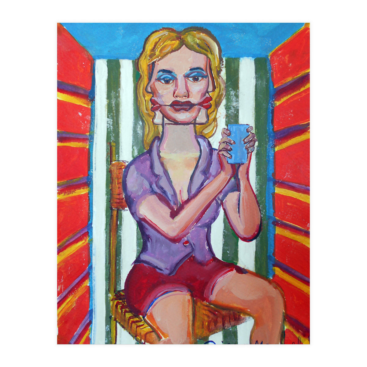 Mujer En La Silla (Print Only)