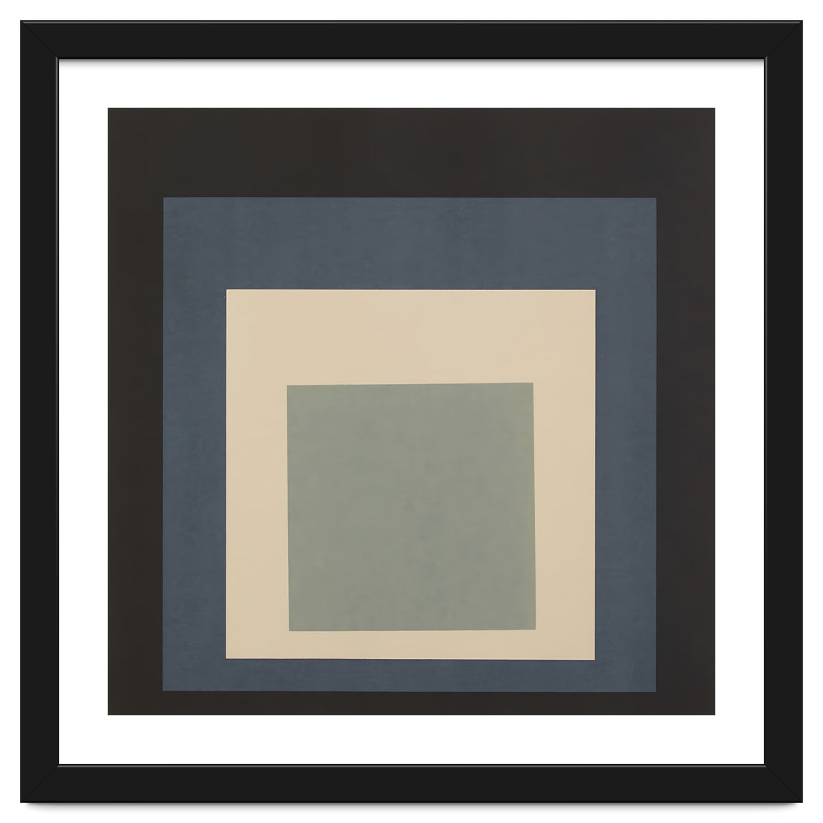JOSEF ALBERS - HOMAGE TO THE SQUARE BEIGE GREY BLACK HIGH RESOLUTION