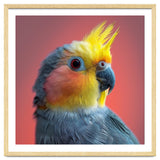 Cockatiel Parrot Head Close Up Portrait thumbnail