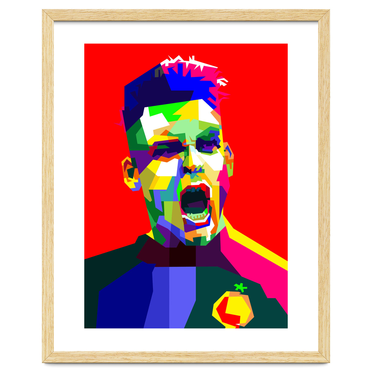 Lautaro Martinez Football Striker Pop Art