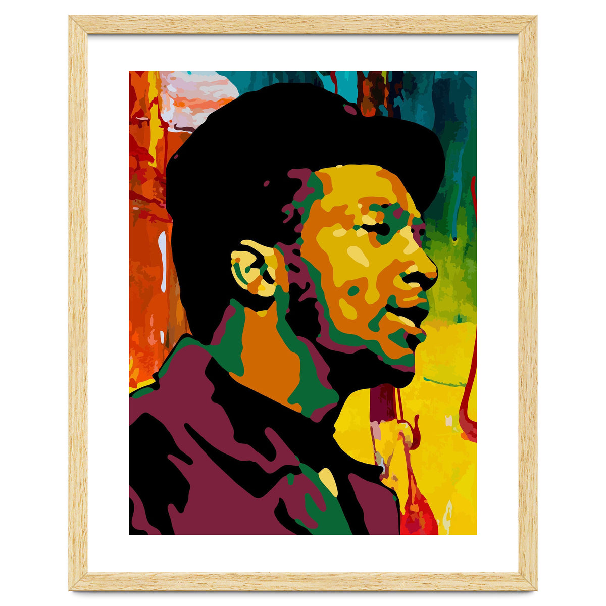 Fred Hampton Colorful Abstract Art