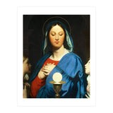 Jean Auguste Dominique Ingres / 'The Virgin Mary Prays to the Host', 1866. (Print Only) thumbnail
