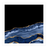 Navy & Gold Agate Texture 17 (Print Only) thumbnail