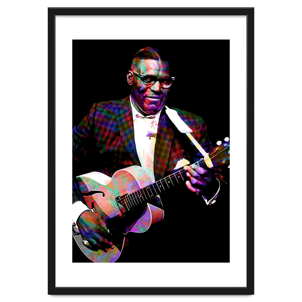 Howlin Wolf American Blues Guitarist Colorful