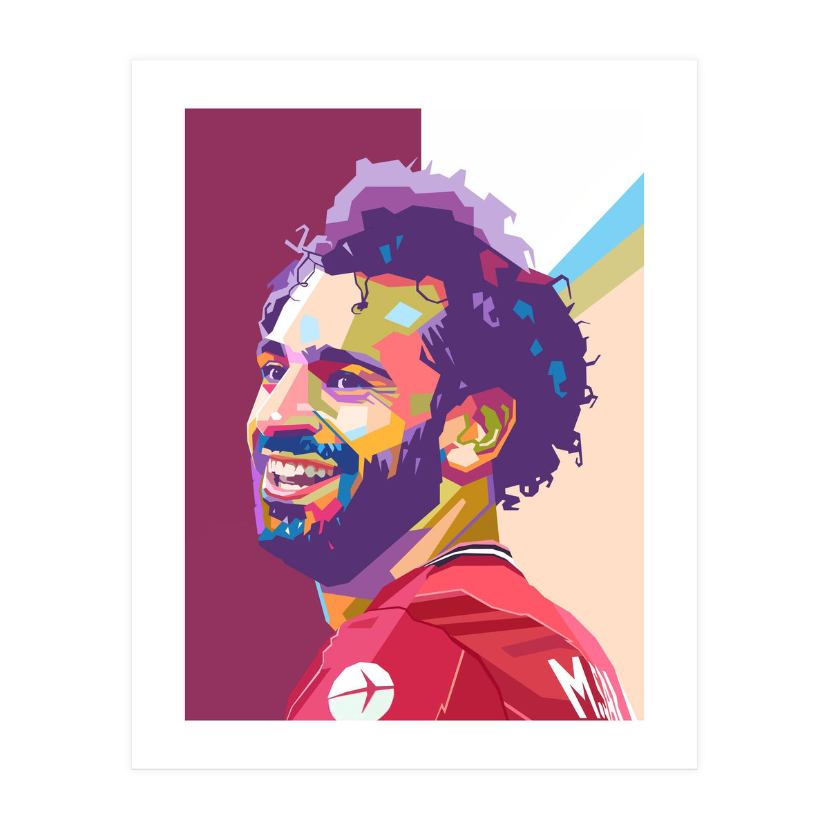 Mohamed Salah pop art portrait (Print Only)