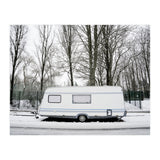 Travel Trailer in the snow road (Print Only) thumbnail