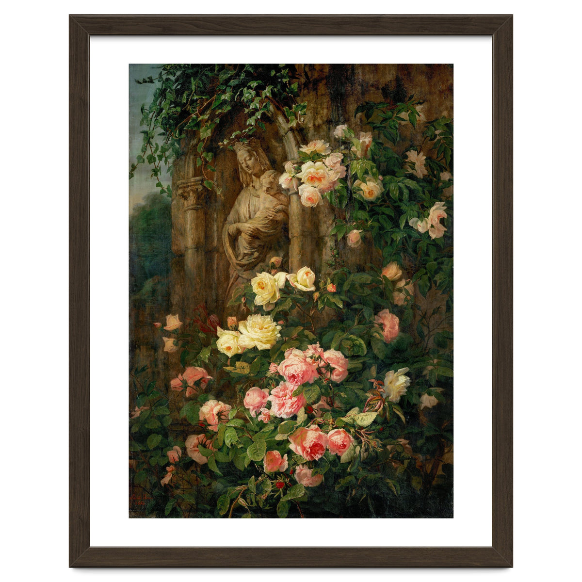 Le Benitier: Notre-Dame-des-Roses. 1850 Canvas, 127 x 90 cm.