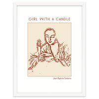 Girl With A Candle – Jean Baptiste Santerre