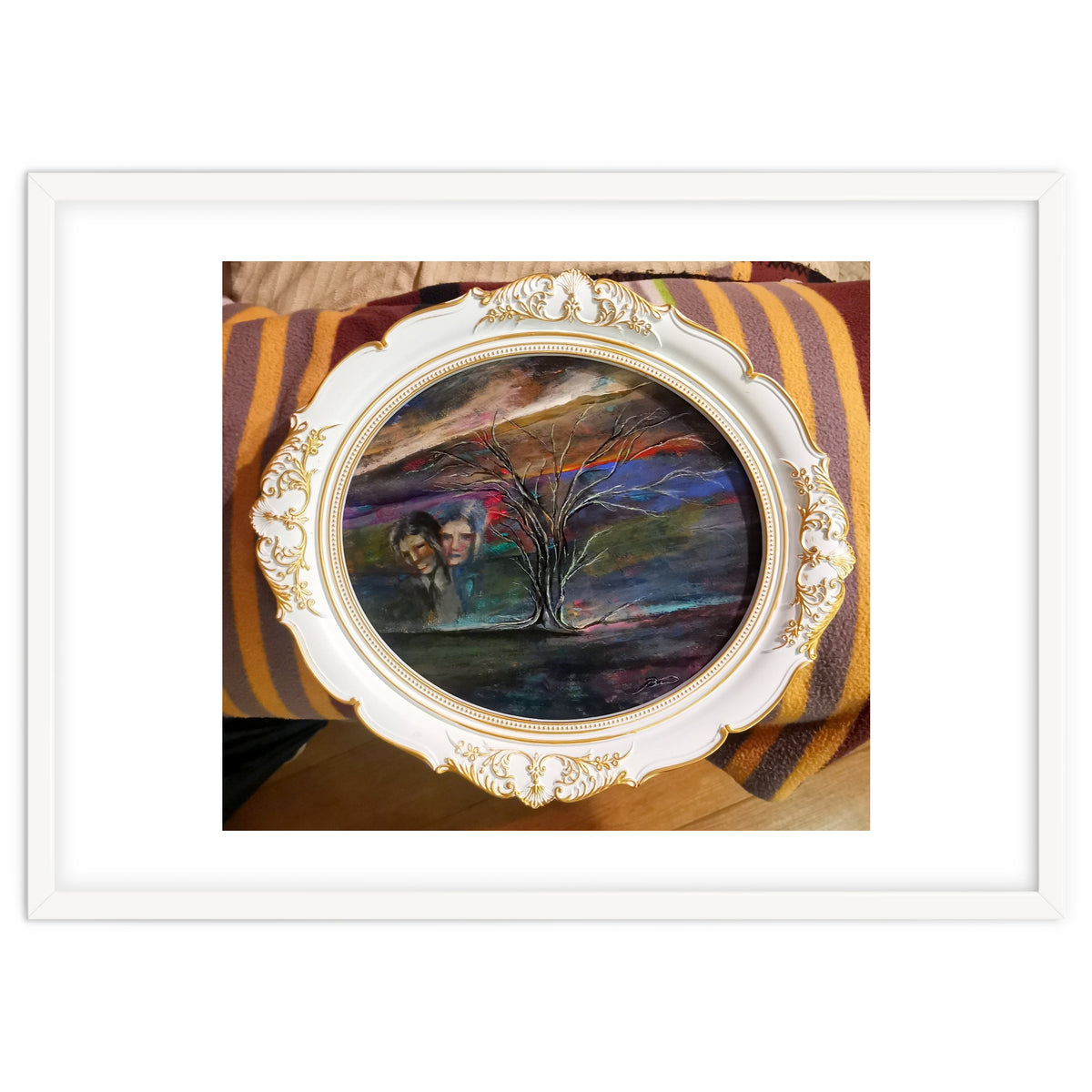 Memory 26x29.cm.acrylic. With Frame 33x38.cm.