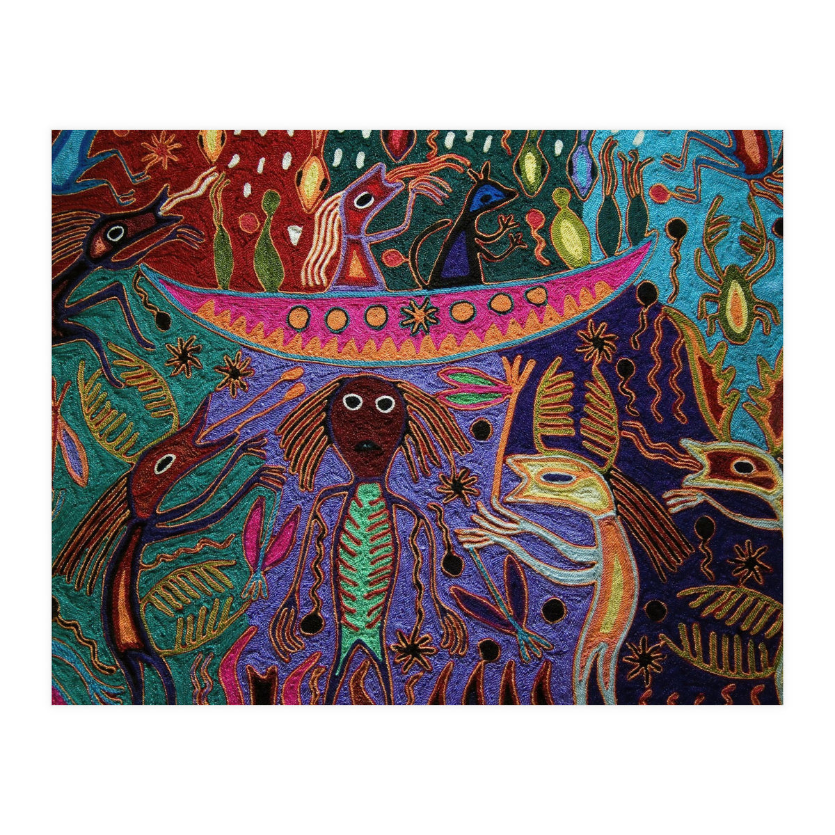 Mexico.Mexico city.National Museum of Anthropology. Huichol art. (Print Only)