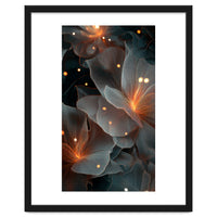 Ethereal Glowing Flora: Abstract Translucent Petals