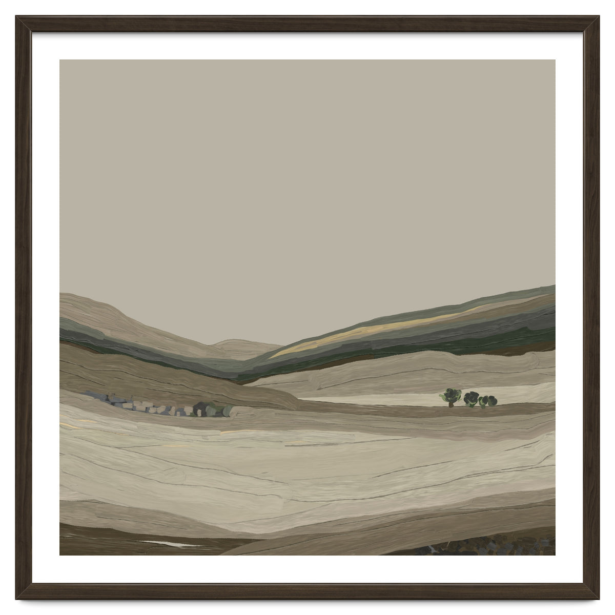 Muted Landscape oil painting